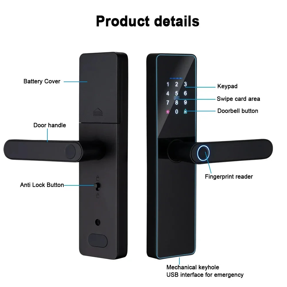 EverTrend Pro-Lock: Intelligentes Türschloss mit Fingerabdruck