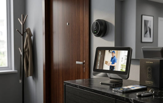 EverTrend Vision Pro - Intelligente WLAN Türspion-Kamara mit 4.3" LCD Monitor & Nachtsicht App iCam365