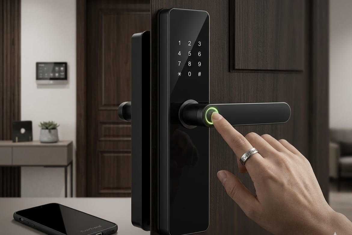EverTrend Pro-Lock: Intelligentes Türschloss mit Fingerabdruck